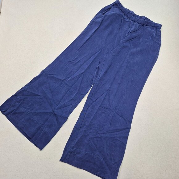 Soft Surroundings Pants - Soft Surroundings Women's Purple Wide Leg Relaxed Baggy Flare Pants Sz M 28/27